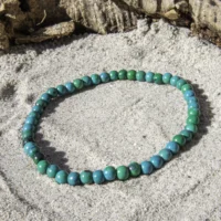 Empowered Chrysocolla armbånd 4 mm