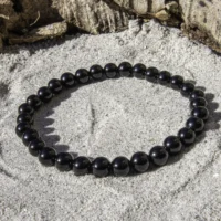 Sort Onyx armbånd 6 mm