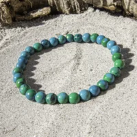 Empowered Chrysocolla armbånd 6 mm