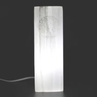 Selenit lampe - Livets træ - 25 cm