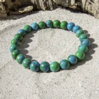 Empowered Chrysocolla armbånd 8 mm