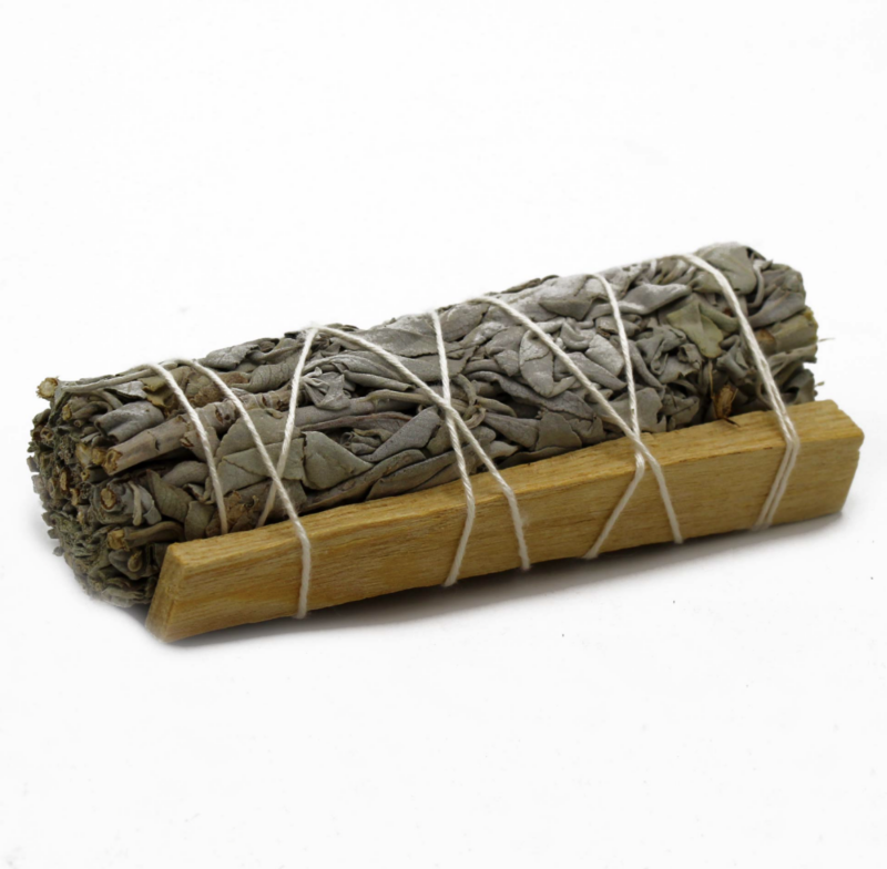 Hvid salvie og Palo Santo smudge