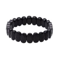 Onyx facet armbånd