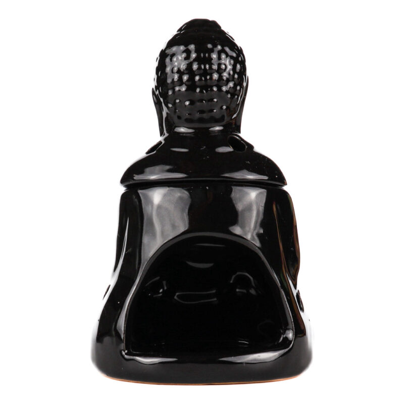 sort siddende buddha aromaterapi bagfra